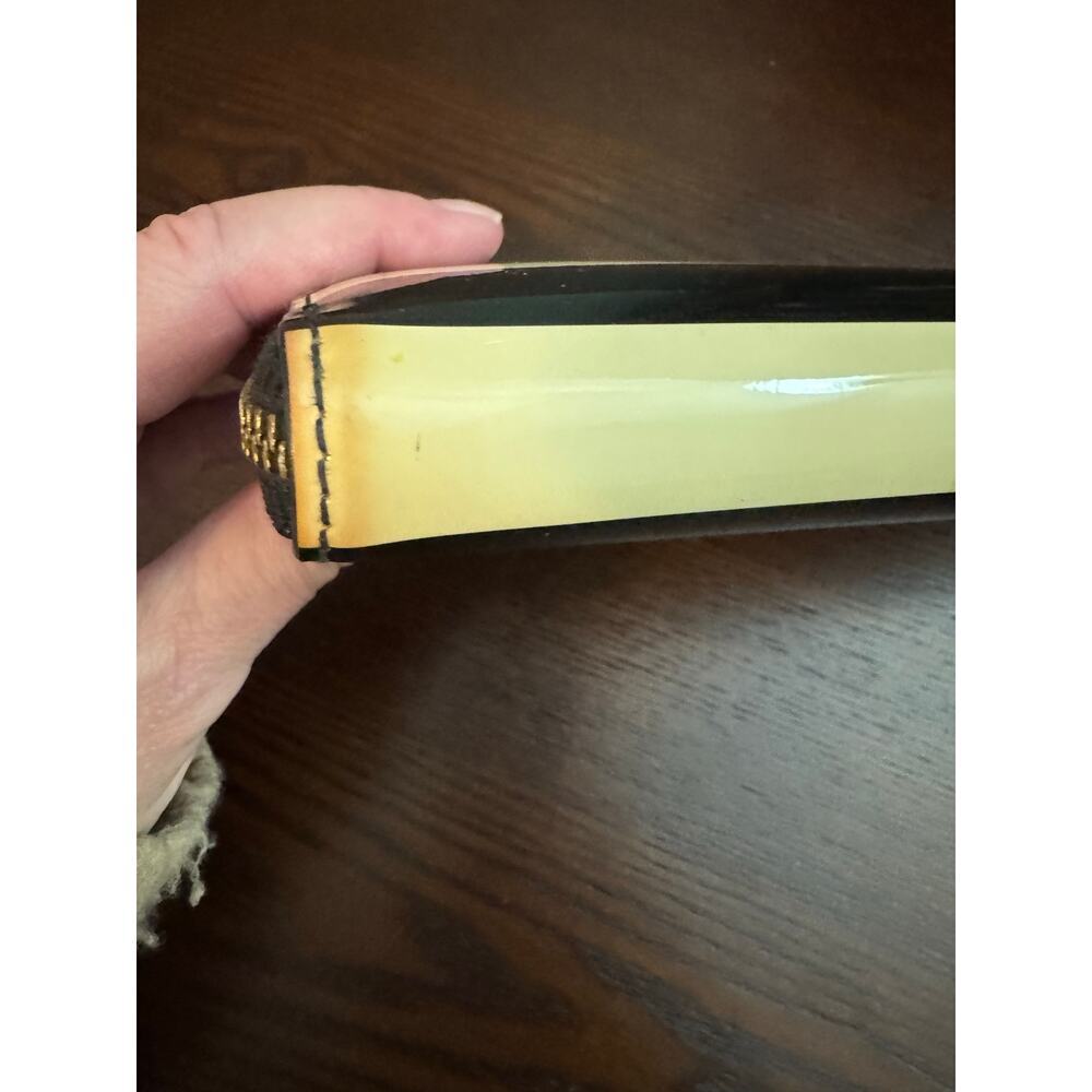 Kate Spade Penn Valley Neda Striped Black Ivory Zip Around Wallet - Picture 10 of 10